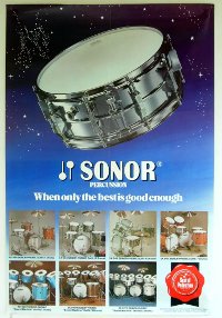 Sonor late 70s poster